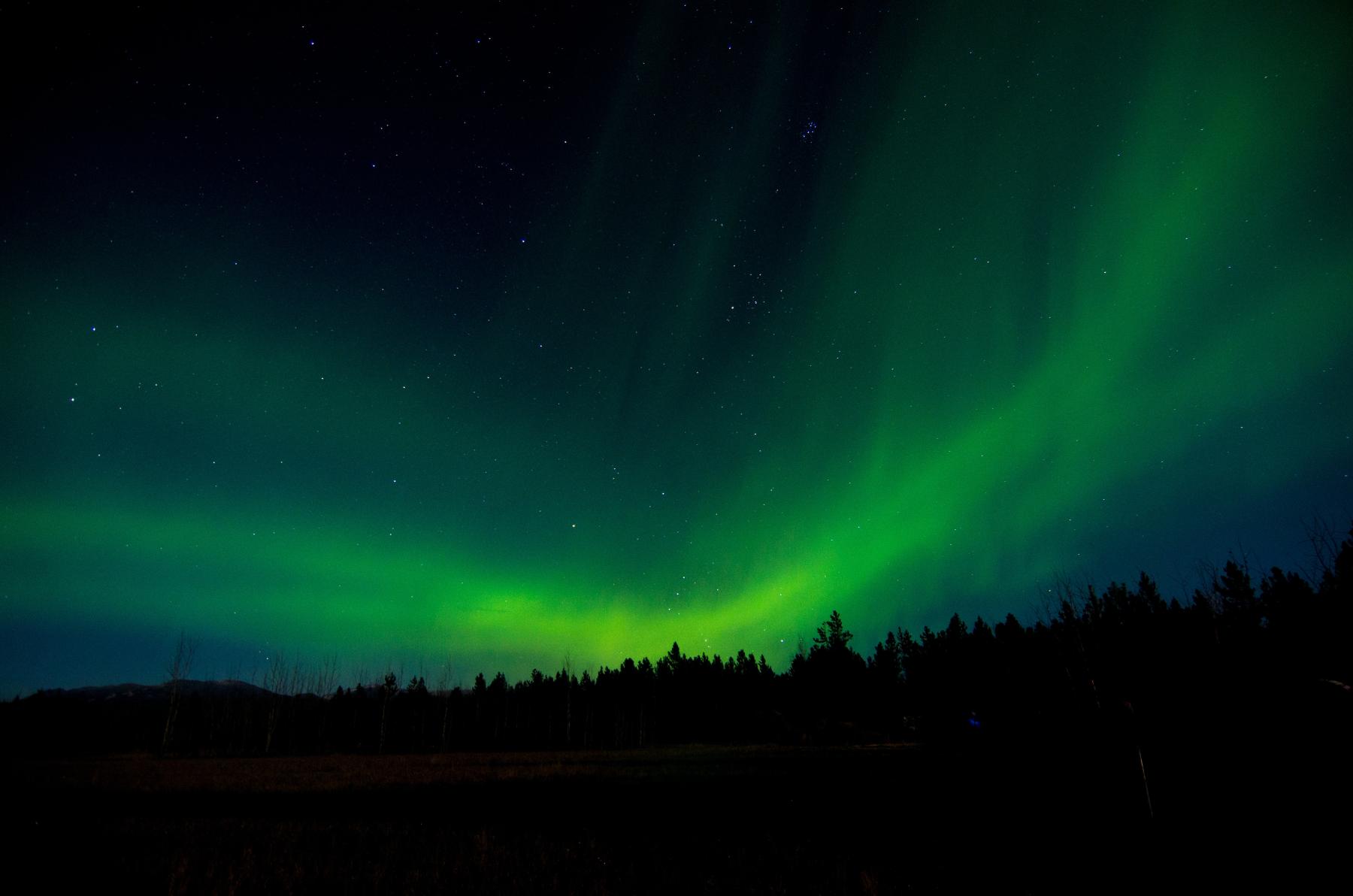 Stars and Northern Lights in Yukon